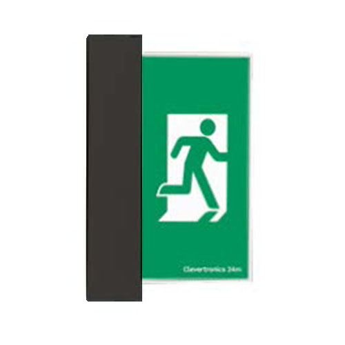 Ultrablade Pro Exit, Surface Mount, Vertical, LP, DALI Emergency, All Pictograms, Single or Double Sided, Black